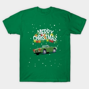 Austin Healey 'Frog Eye' Sprite Christmas Sweater T-Shirt